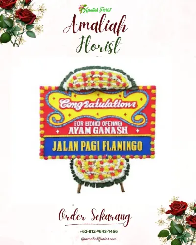 Bunga Papan Congratulation di Pudun Julu